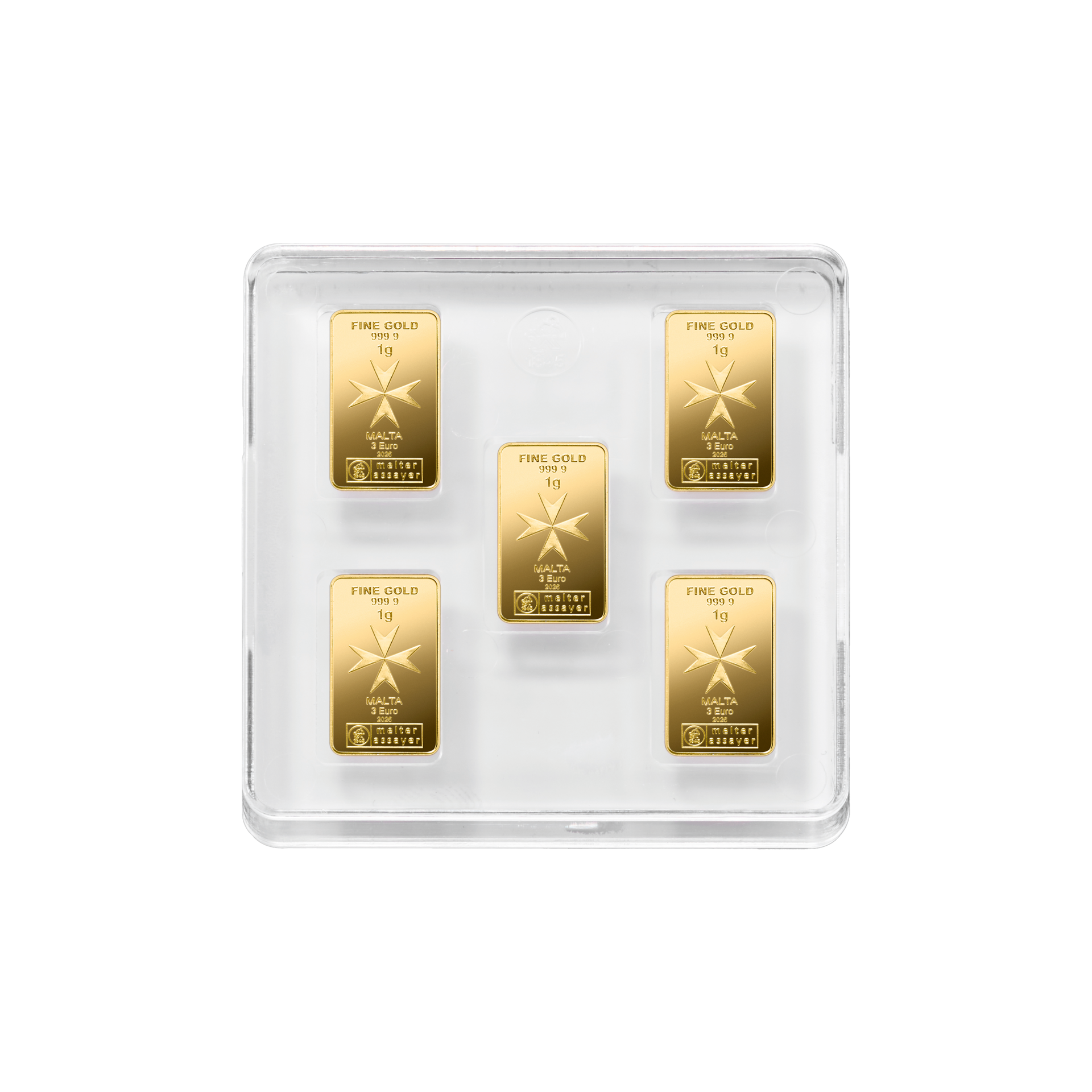 Malta CoinBar Box Gold